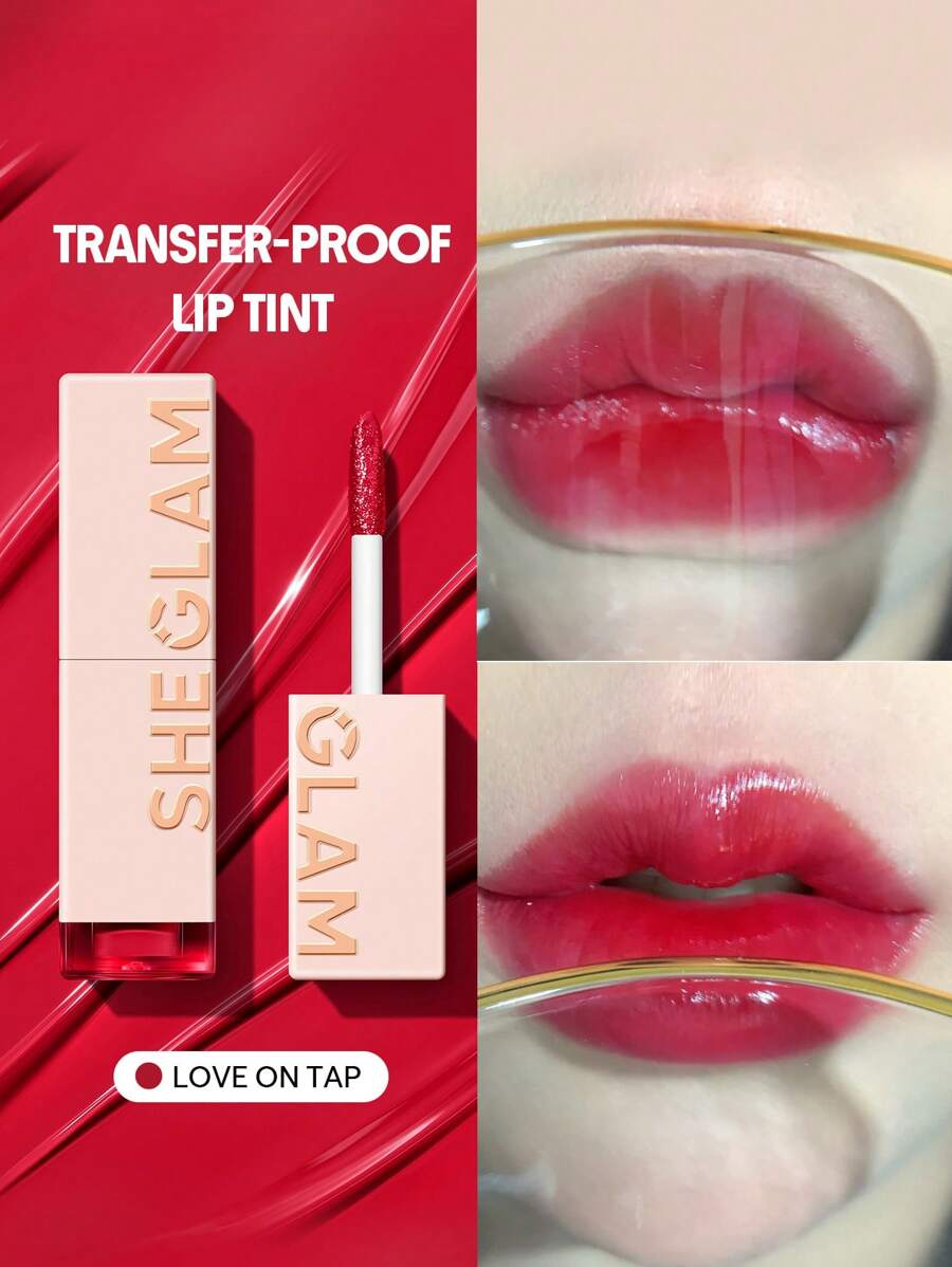 SHEGLAM Take A Hint 唇彩-Love On Tap 變色持久唇彩高光澤度全天不粘膩保濕唇彩適合乾燥嘴唇液體唇膏 品牌 美容 化妝 化妝品 適合女性與女孩 完美搭配夏季春季 Y2K 時尚 流行 生日 母親節禮物 假期 派對準備就緒 最佳顏色 - Love On Tap - 查看 1
