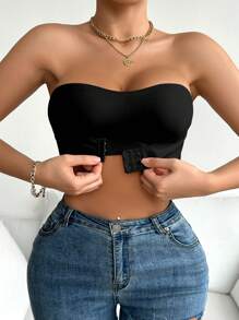 3 件套女士内衣套装，多色前扣聚拢加垫文胸 - 彩色 - 查看 8