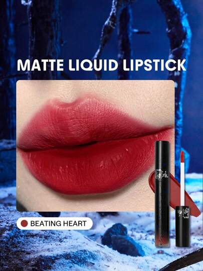 Corpse Bride | SHEGLAM Rossetto Liquido Everlasting Love-Rossetto Liquido Gotico A Forma Di Cuore Pulsante Marchio Bellezza Trucco Cosmetico Per Donne Ragazze Perfetto Per Autunno Inverno Ideale Per Y2K Elegante Moda Adatto Per Compleanno Natale Presente Festa Pronto Migliore Colore