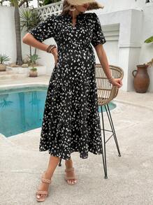 SHEIN Maternity Comfortable Versatile Simple Stylish Dress, Suitable For Summer