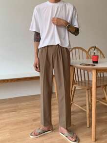 DAZY Men's Business Casual Pants, Spring/Summer - Brown - View 4