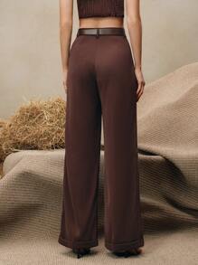 Anewsta Elaire High Waist Casual, Elegant Business Casual Women Suit Pants With Belt