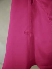 MOTF PREMIUM LAPEL COLLAR BELTED WAISTCOAT - Hot Pink - View 8