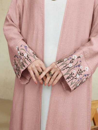 Al Najma 女士简约时尚阿拉伯风格长袍，适合夏季，朴素长袍