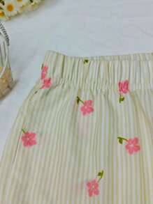 INAWLY Pantalones casuales lisos para mujer, aptos para el verano - Amarillo - Ver 6