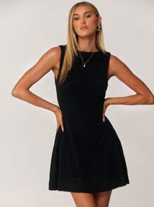 Forever 21 春夏女士浪漫/舞会/正式/生日/90 年代服装/商务休闲/优雅/西部/外出/时尚/休闲/Y2k 服装/俱乐部/办公室/鸡尾酒会/复古/紧身连衣裙/狂欢节/有趣/优雅/老钱/街头服饰/度假/乡村音乐会服装/工作服/朴素/春假/单身女郎/音乐会/坏人/基本款/毕业/ A 字裙/黑色迷你连衣裙 - 黑色 - 查看 1