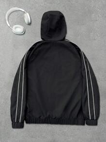 Manfinity EMRG Men's Casual Daily Wear Simple Fashion Jacket - Black - View 2