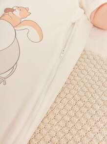 Cozy Pixies 1 pieza Saco de dormir para bebé de jacquard suave y cómodo con estampado de ciervo y elefante, certificado Oeko-Tex, para primavera - Multicolor - Ver 11