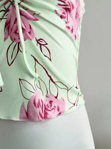 Elamini Women's Bodycon Bowknot Ballet Style Camisole - Multicolor - View 4