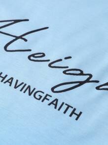 Manfinity Homme 男士字母印花圆领休闲背心