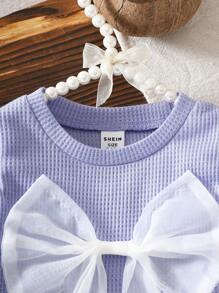 Baby Girls Korean Style Casual Cute Car Print Contrast Color Ruffle Short Sleeve Top And Shorts Set, Summer