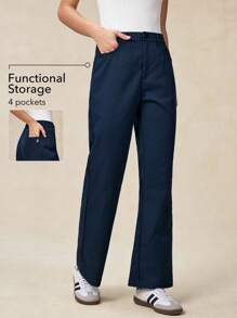 OutZeal Woman Quick Dry Soft Stretch Multi Pocket Flared Outdoor Pants Daily Casual Fall