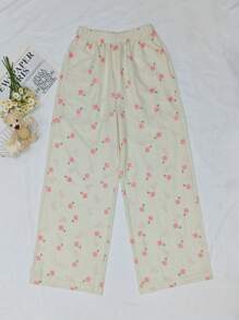 INAWLY Pantalones casuales lisos para mujer, aptos para el verano - Amarillo - Ver 5