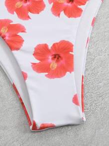 SHEIN Swim 3-częściowy zestaw strojów kąpielowych dla kobiet, wyszczuplający i seksowny bikini, odpowiedni do pływania, na basen, do spa i na wakacje
