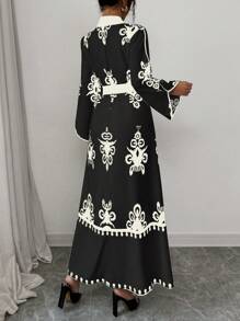 Elenzga 女装 女式 编织 优雅 秋季 长裙 - 彩色 - 查看 2