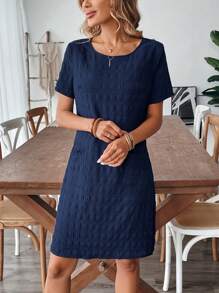 EMERY ROSE 女士迷你连衣裙 女士夏季服装 女士夏季连衣裙 度假服装 女士度假服装 女士度假连衣裙 女士沙滩装 - 藏蓝色 - 查看 4