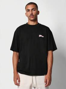 SUMWON Oversized Street Style Summer T-Shirt Cactus Graphic Print Desert Theme Casual Streetwear Urban Fashion Skateboard Style Youth Culture Statement Tee