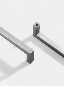 1pc Simple Quadrate Aluminum Alloy Black Brushed Furniture Cabinet Door Handles Drawer Knobs Glass Cabinet Wardrobe Door Pulls Furniture Handle Hardware - Multicolor - View 16