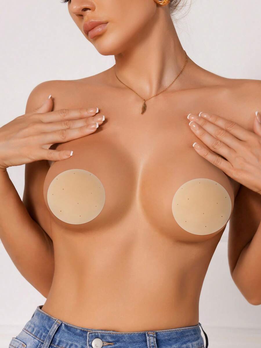 8pcs/Set Women Solid Color Anti-Flashing Casual Bra Covers