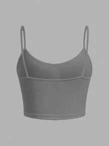 SHEIN EZwear 3 件套女士修身短款吊带背心，休闲夏装 - 彩色 - 查看 7