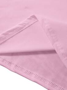 INAWLY Casual Loose Slogan Print Short Sleeve T-Shirt, Spring/Summer - Pink - View 4