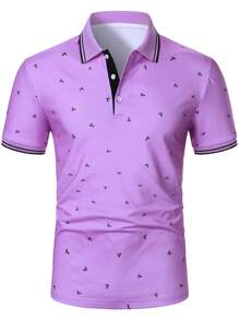 Calvornis Men's Solid Color Short Sleeve POLO Shirt, Simple And Fashionable, Suitable For Summer