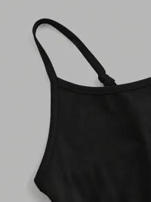 SHEIN EZwear 4 件套黑色、白色、粉色休闲简约女士吊带背心，适合夏季 - 彩色 - 查看 7