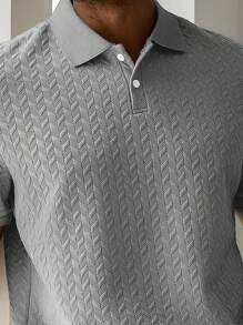 Manfinity CasualCool Men's Solid Color Short Sleeve Casual/Office Polo Shirt , Polo Shirts For Men , Polo Shirts For Men Collar