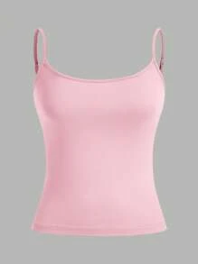 SHEIN EZwear 3 piezas Blusas sin mangas, cortas y sexys para mujer, aptas para el verano - Multicolor - Ver 4