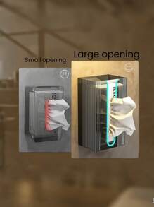 1 件壁挂式纸盒，多功能纸巾盒，适用于卫生间/厨房/客厅、家居用品、桌子、家居装饰、家居组织和存储、房间装饰、卧室房间装饰、厨房配件、厨房工具、厨房组织器、旅行、度假 - 無色 - 查看 4