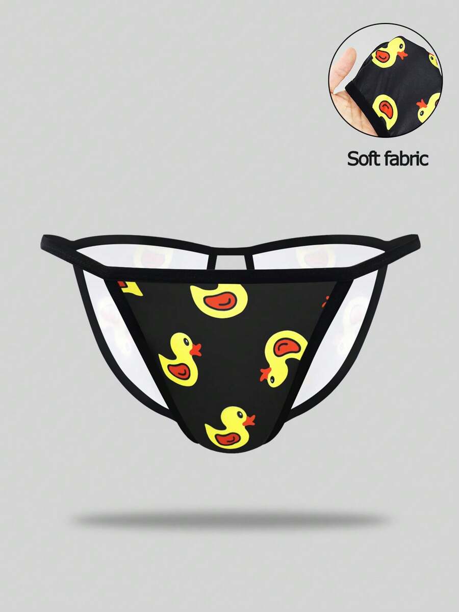 DrisQ DrisQ Tanga sexy y minimalista con diseño calado para hombres, ropa interior de moda - Multicolor - Ver 1