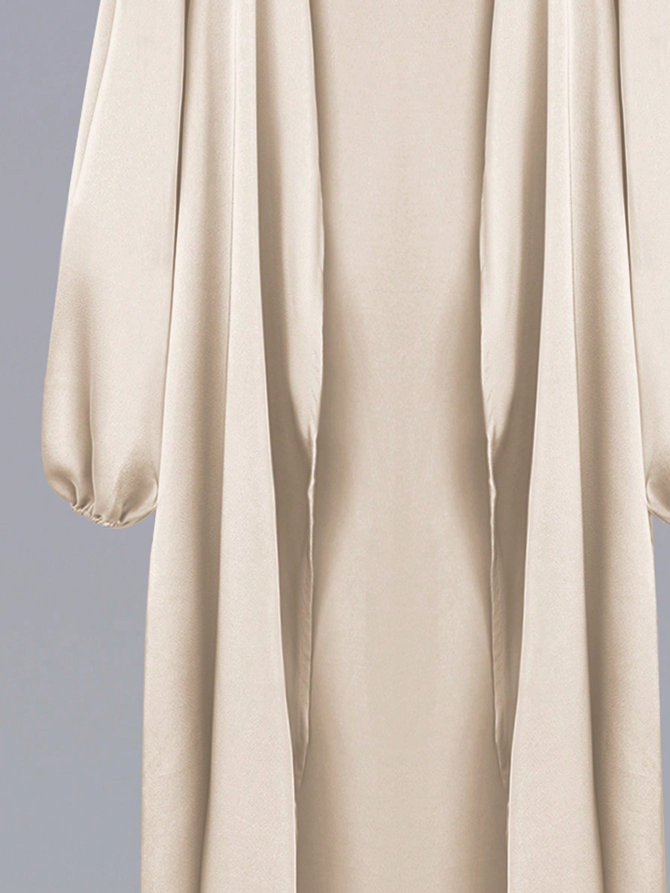 Al Najma عباءة أنيقة لون سادة بأكمام فوانيس للنساء...