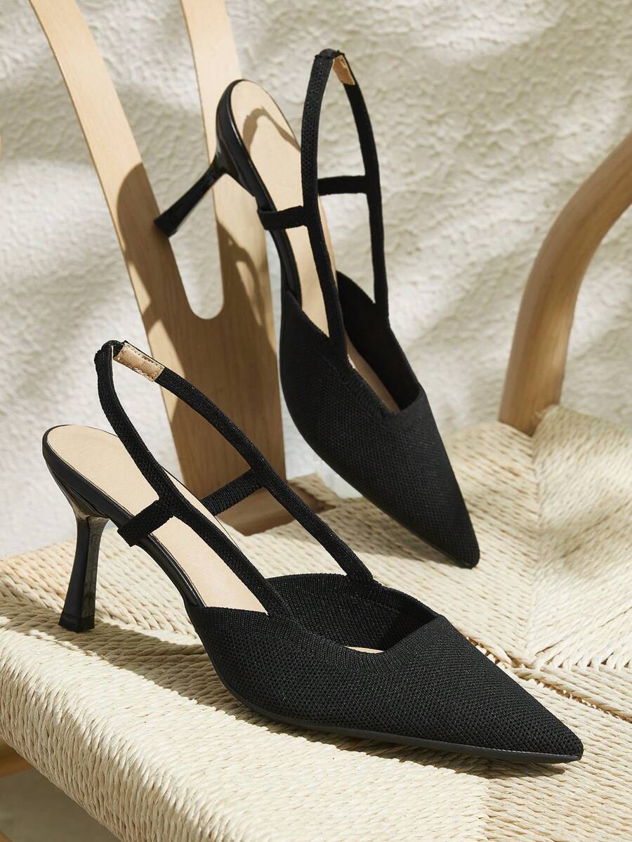 CUCCOO BASICS Women's Pointed Toe High Heels Pumps, Sexy Thin Heel Outdoor/Commute/Party/Banquet Shoes - Black - View 1