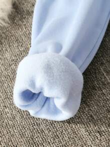 SHEIN 女大童標語和蝴蝶印花保暖連帽衫和運動褲