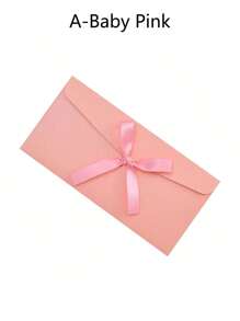 10个彩色信封 创意高档欧式信封 蝴蝶结 加厚珠光纸 长信封 适合节日