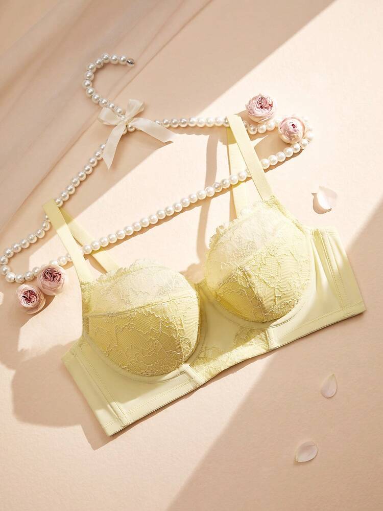 Lace Push-Up Longline Balconette Bra