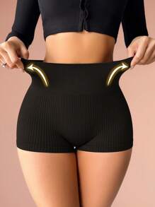 1 件女式无缝贴身高腰塑身内裤