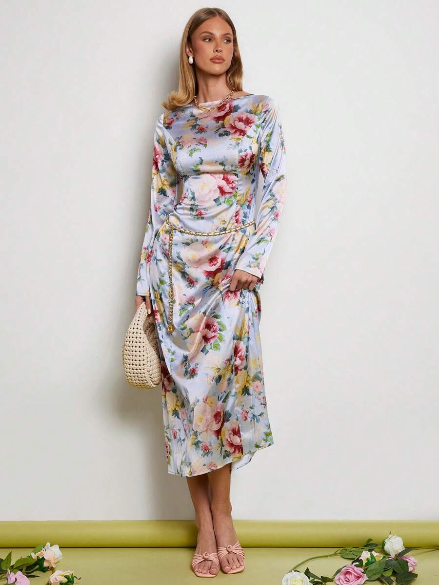 COSMINA Women Long Dress, Minimalist And Fashionable, Suitable For Summer,Tea Party Dress,Summer Dresses For Women - Multicolor - View 1