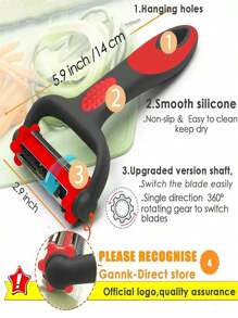 1pc Multifunction Vegetable Peeler Julienne Peeler For Kitchen,3 In 1 Blade Spin Design With Julienne Function,Potato Apple Vegetable Peelers For Kitchen, I And Y Peelers For Fruit Veggie Potatoes Carrot Cucumber, 3 In 1 Blade Spin Design With Julienne Function