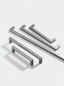 1pc Simple Quadrate Aluminum Alloy Black Brushed Furniture Cabinet Door Handles Drawer Knobs Glass Cabinet Wardrobe Door Pulls Furniture Handle Hardware - Multicolor - View 18