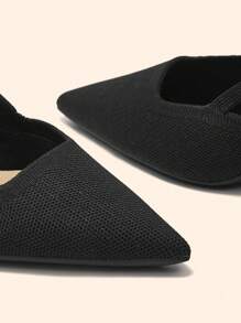 CUCCOO BASICS Women's Pointed Toe High Heels Pumps, Sexy Thin Heel Outdoor/Commute/Party/Banquet Shoes - Black - View 3