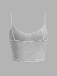 SHEIN EZwear 3 件套女士修身短款吊带背心，休闲夏装 - 彩色 - 查看 9