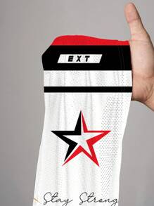 Slaydiva Casual Minimalist Letter & Numeral Print Women T-Shirt, Suitable For Summer, Sports Events