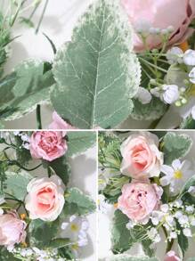 1 pieza Enredadera artificial de Alicia de 175 cm, de tela, adecuado para decoración de boda, exterior, decoración de fiesta, centro de mesa, decoración primavera/verano, Día de San Valentín, regalo - Multicolor - Ver 3