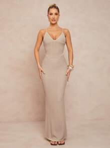 Lumalex Spring Swimsuit Swimwear Swim Cover-Up Bikini Set Outing Summer Swimsuit Swimwear Swim Vacation Easter Bohemian BOHO Sea Beach Hot Outdoor Richly Layered Wedding Season Banquet Coming Of Age Ceremony Beach Seaside Off Women's Sleeveless Long Sweater Dress, Solid Color Minimalist Fashion Suitable For Summer