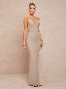 Lumalex Spring Swimsuit Swimwear Swim Cover-Up Bikini Set Outing Summer Swimsuit Swimwear Swim Vacation Easter Bohemian BOHO Sea Beach Hot Outdoor Richly Layered Wedding Season Banquet Coming Of Age Ceremony Beach Seaside Off Women's Sleeveless Long Sweater Dress, Solid Color Minimalist Fashion Suitable For Summer