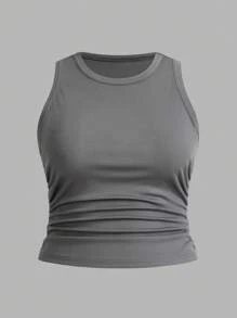 Comfortcana 3 件套大码休闲罗纹吊带背心和背心，适合春夏季 - 彩色 - 查看 4