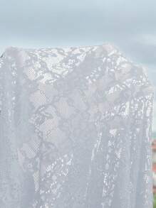 Women's Solid Color Short Sleeve Nightgown, Simple & Fashionable, Suitable For Summer - White - View 7