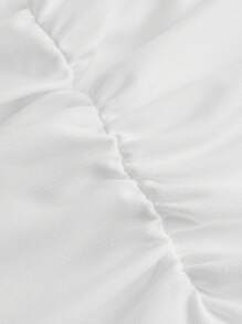 SHEIN EZwear 3件套女士休闲褶皱露脐吊带背心套装 - 彩色 - 查看 9