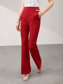 MOTF PREMIUM PRESS CREASE TAILORED SUIT PANTS - Red - View 6